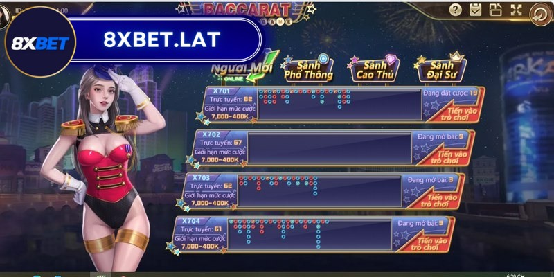 Baccarat 8Xbet - Cơ hội chiến thắng dễ dàng cho anh em 2 Baccarat 8Xbet là một trong những tựa game bài khá phổ biến