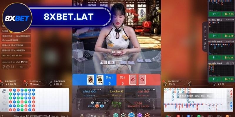 Baccarat 8Xbet - Cơ hội chiến thắng dễ dàng cho anh em 4 Lựa chọn vào các cửa Banker, Tie và Player